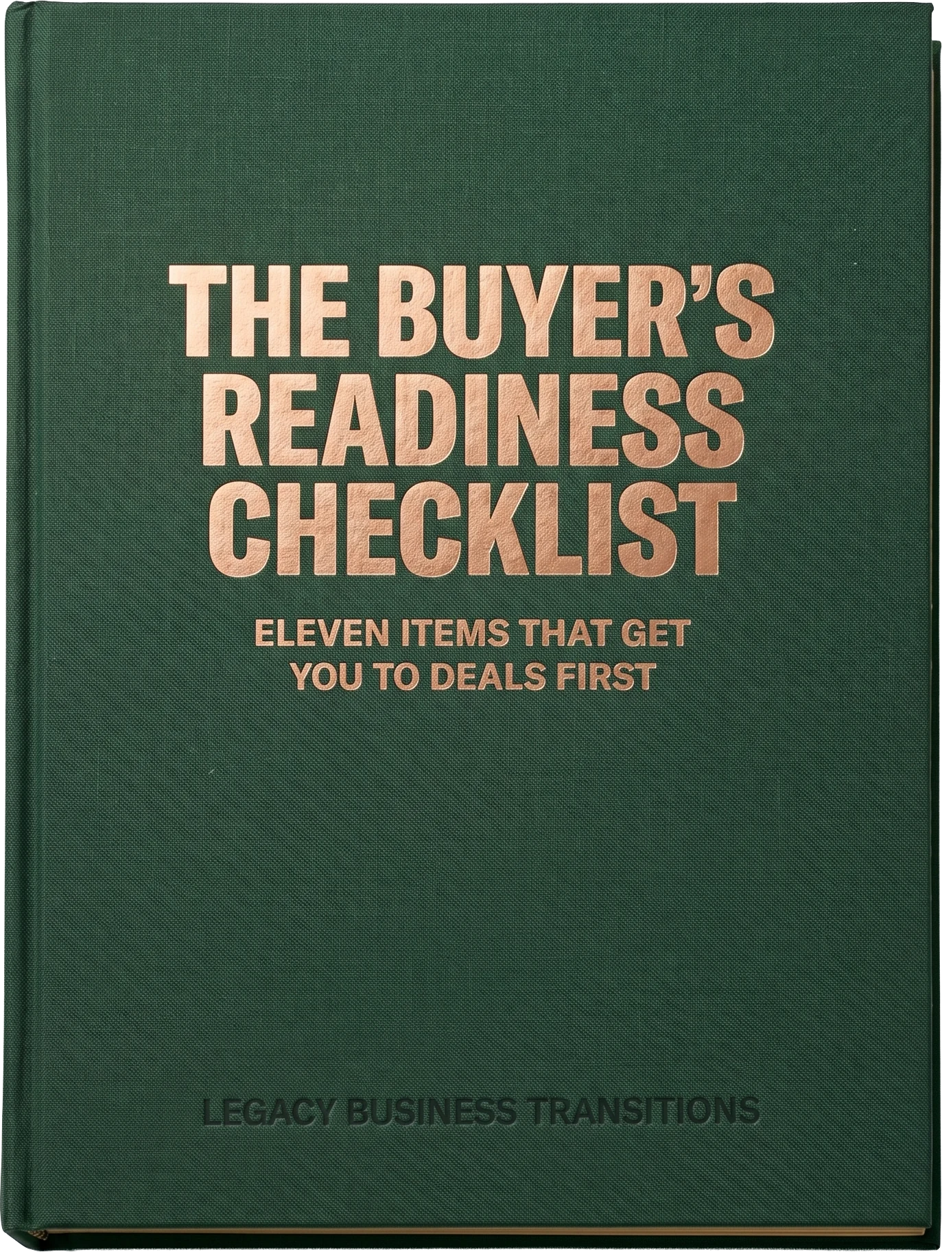 The Buyer's Readiness Checklist cover
